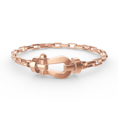 [Royal Top]FORCE LARGE HORSESHOE CLASP  METAL BRACELET