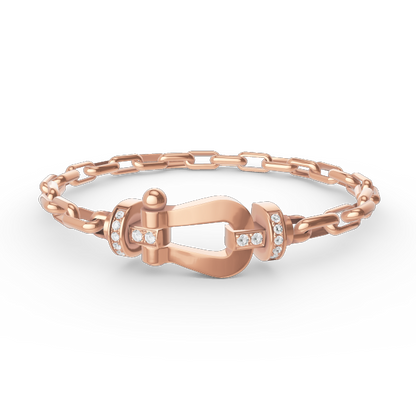 [Royal Top]FORCE LARGE HORSESHOE CLASP  METAL BRACELET