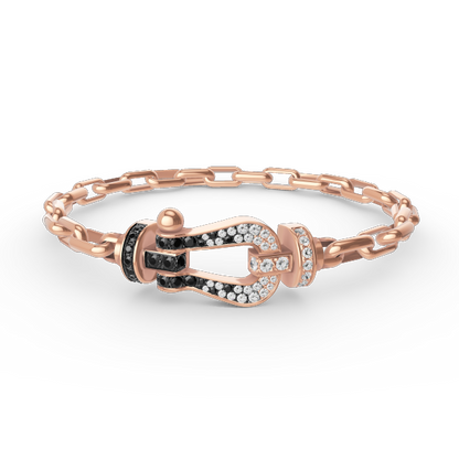 [Royal Top]FORCE LARGE HORSESHOE CLASP  METAL BRACELET