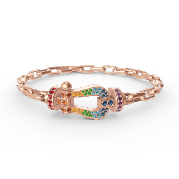 [Royal Top]FORCE LARGE HORSESHOE CLASP  METAL BRACELET