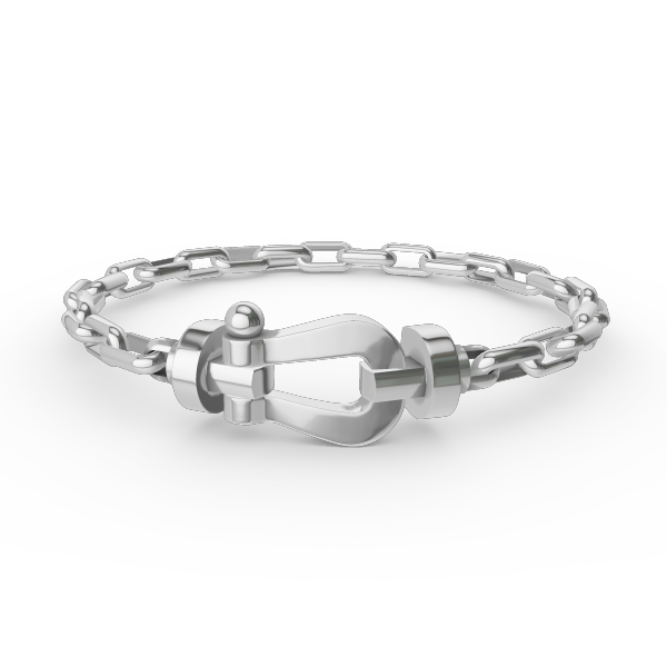 [Royal Top]FORCE LARGE HORSESHOE CLASP  METAL BRACELET
