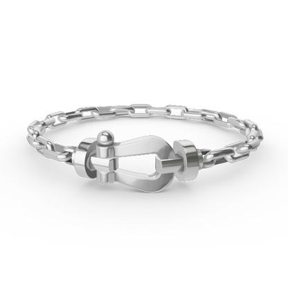 [Royal Top]FORCE LARGE HORSESHOE CLASP  METAL BRACELET