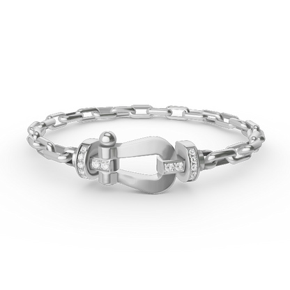 [Royal Top]FORCE LARGE HORSESHOE CLASP  METAL BRACELET