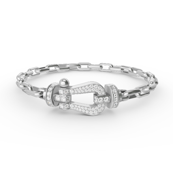 [Royal Top]FORCE LARGE HORSESHOE CLASP  METAL BRACELET