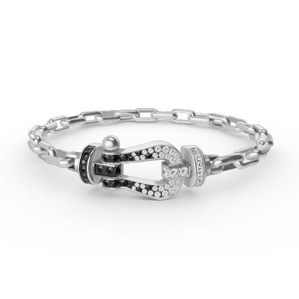 [Royal Top]FORCE LARGE HORSESHOE CLASP  METAL BRACELET