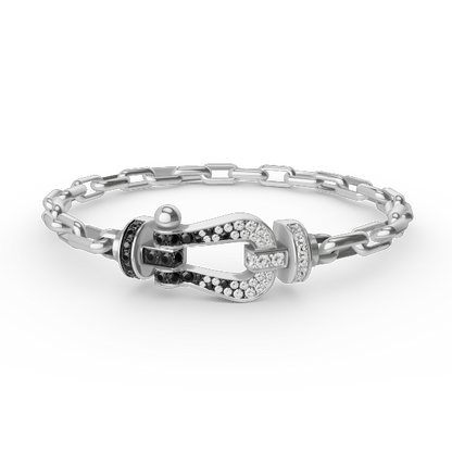 [Royal Top]FORCE LARGE HORSESHOE CLASP  METAL BRACELET