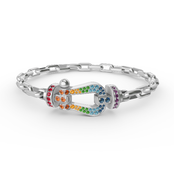 [Royal Top]FORCE LARGE HORSESHOE CLASP  METAL BRACELET
