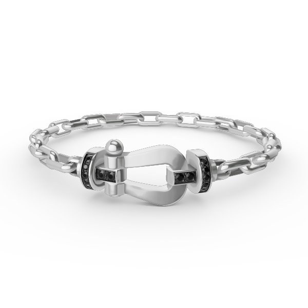 [Royal Top]FORCE LARGE HORSESHOE CLASP  METAL BRACELET