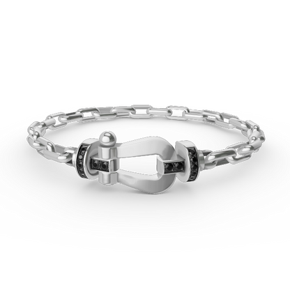 [Royal Top]FORCE LARGE HORSESHOE CLASP  METAL BRACELET
