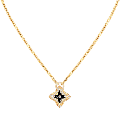 [Royal Top]STAR PEDANT PINK GOLD DIAMOND NECKLACE