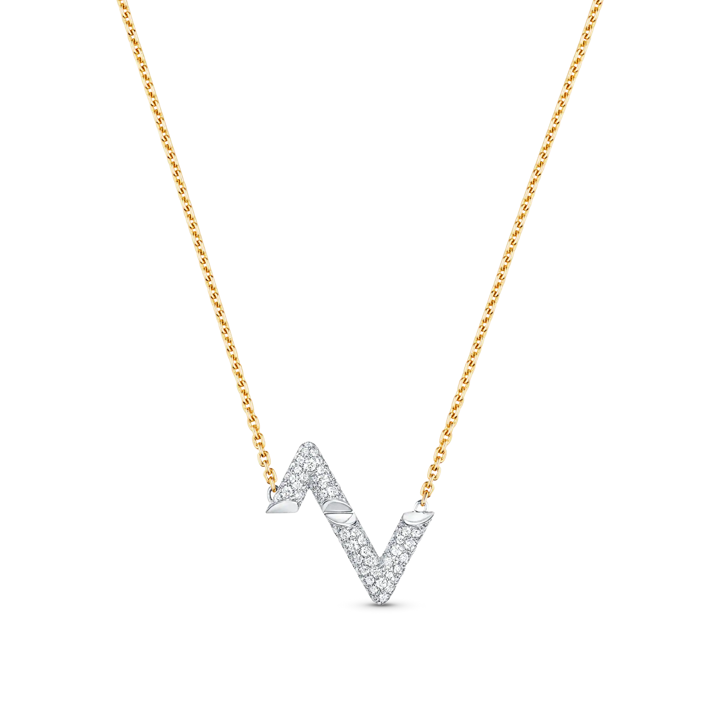 [Royal Top]VOLT SILVER DIAMOND PEDANT NECKLACE