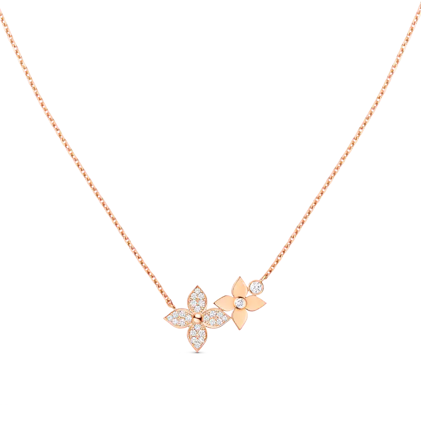 [Royal Top]STAR BLOSSOM NECKLACE PINK GOLD DIAMONDS
