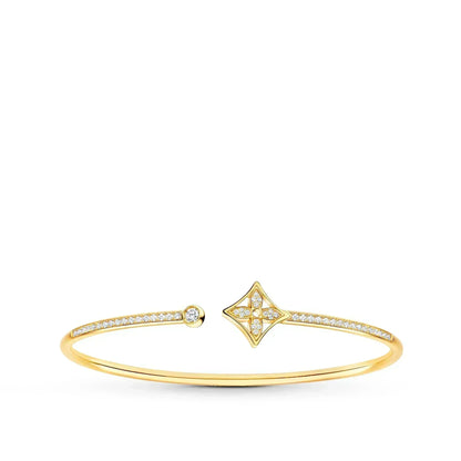 [Royal Top]IDYLLE GOLD OPEN BRACELET DIAMOND PAVED