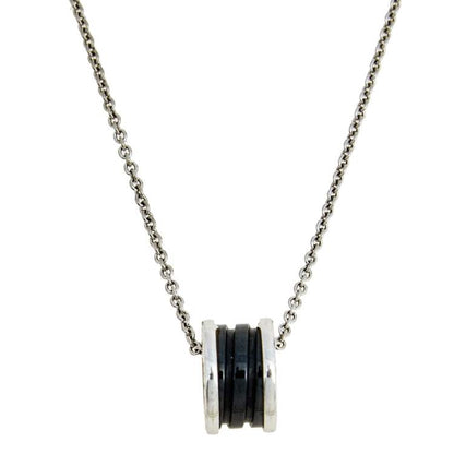 [Royal Top]ZERO 1 BLACK CERAMIC SILVER NECKLACE