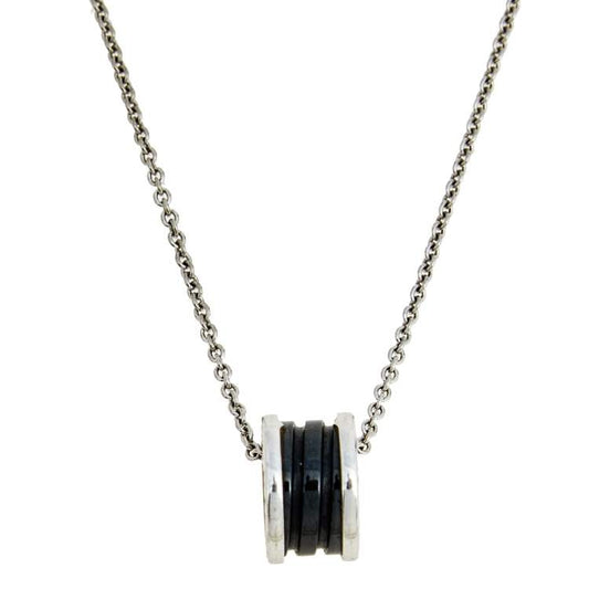 [Royal Top]ZERO 1 BLACK CERAMIC SILVER NECKLACE