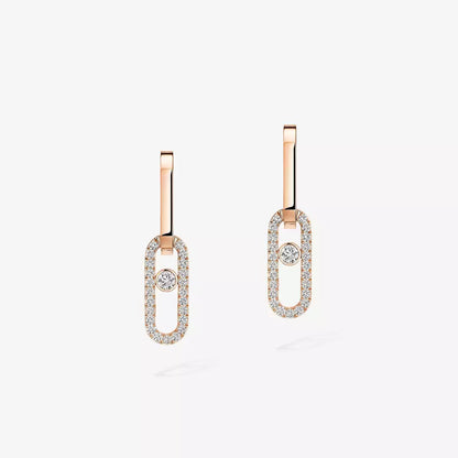 [⭐JeweliWhal]Move Link Diamond Earrings
