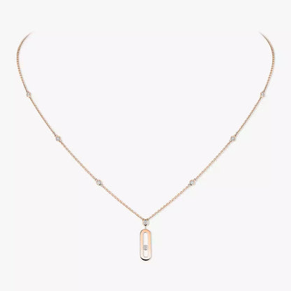 [⭐JeweliWhal] Move Uno Gold Diamond Long Necklace