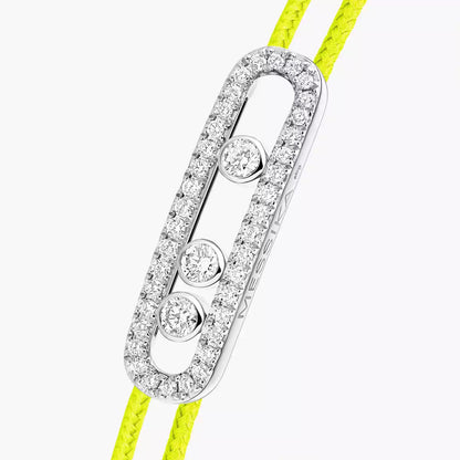 [⭐JeweliWhal]Messika Care(s) pink cord pavé bracelet
