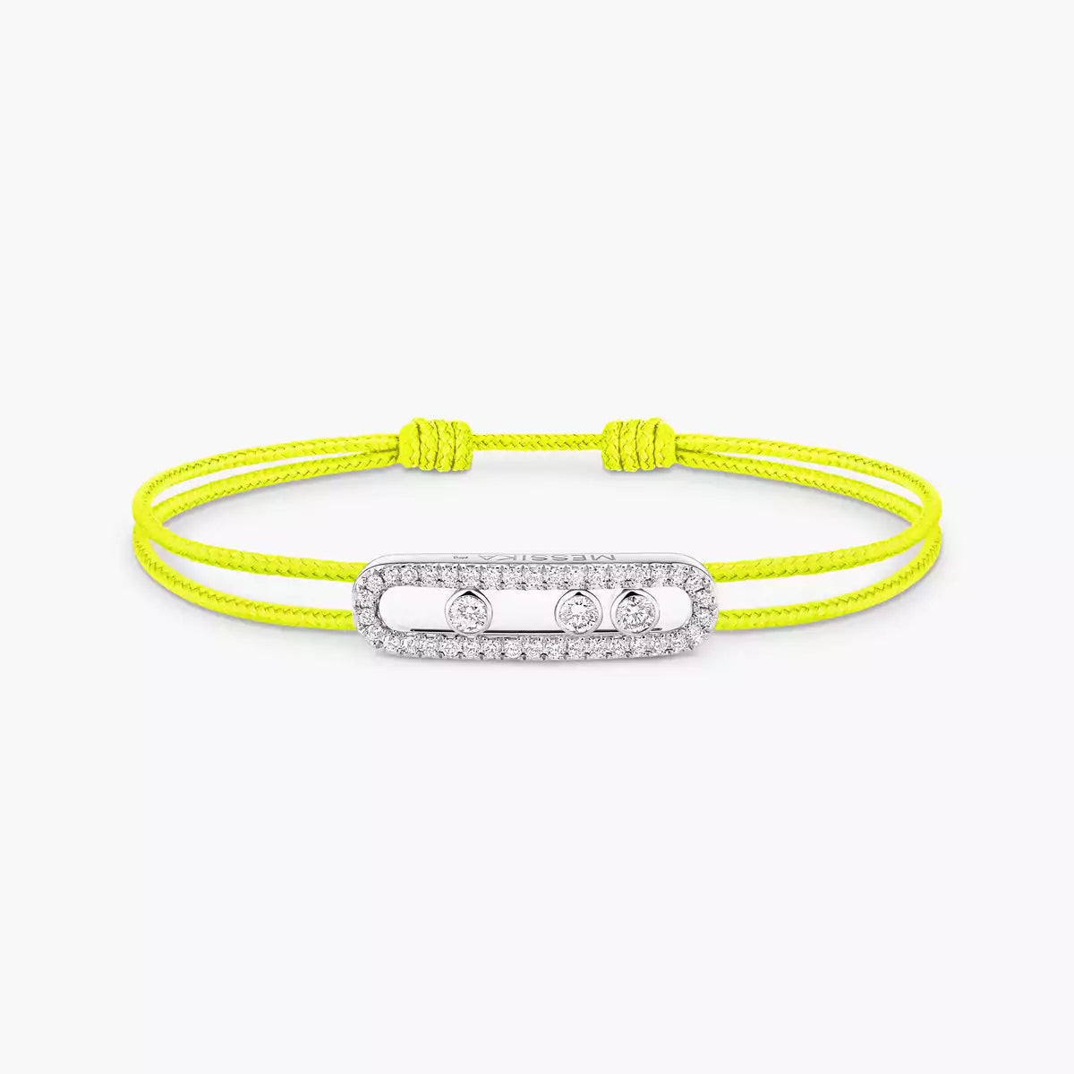 [⭐JeweliWhal]Messika Care(s) pink cord pavé bracelet