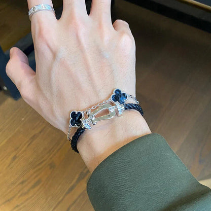 [Royal Top]CLOVER 5 MOTIF PIETERSITE BRACELET COLLECTION