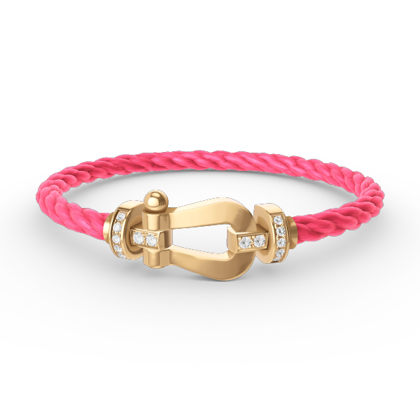 [Royal Top]FORCE LARGE HORSESHOE HALF DIAMOND BRACELET GOLD