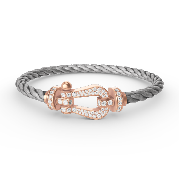 [Royal Top]FORCE LARGE HORSESHOE FULL DIAMOND BRACELET ROSE GOLD