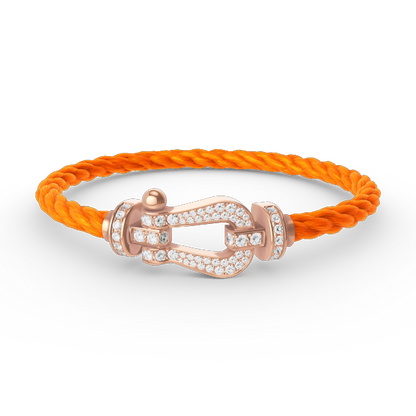 [Royal Top]FORCE LARGE HORSESHOE FULL DIAMOND BRACELET ROSE GOLD