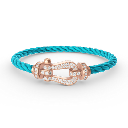 [Royal Top]FORCE LARGE HORSESHOE FULL DIAMOND BRACELET ROSE GOLD