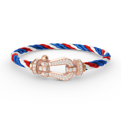 [Royal Top]FORCE LARGE HORSESHOE FULL DIAMOND BRACELET ROSE GOLD