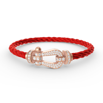 [Royal Top]FORCE LARGE HORSESHOE FULL DIAMOND BRACELET ROSE GOLD