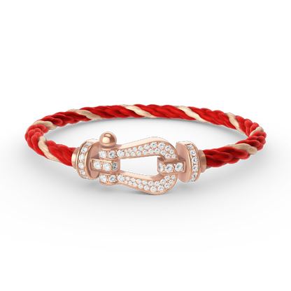 [Royal Top]FORCE LARGE HORSESHOE FULL DIAMOND BRACELET ROSE GOLD