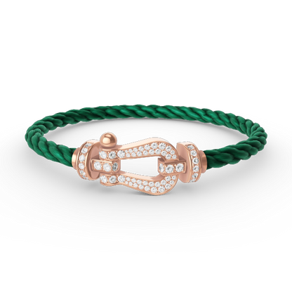 [Royal Top]FORCE LARGE HORSESHOE FULL DIAMOND BRACELET ROSE GOLD