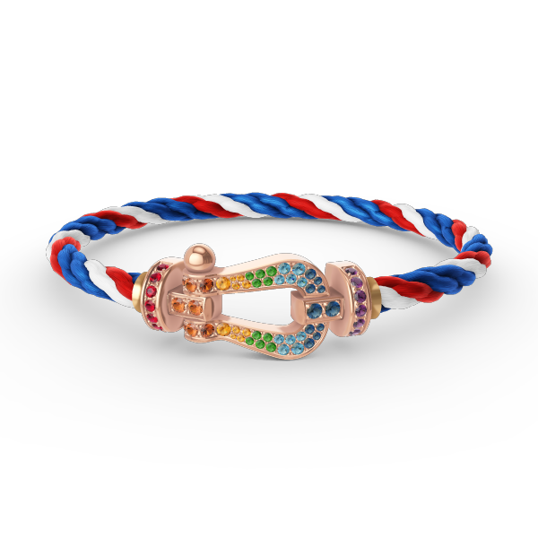 [Royal Top]FORCE LARGE HORSESHOE  COLORED DIAMOND BRACELET ROSE GOLD