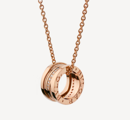 [Royal Top]ZERO 1 PINK GOLD DIAMOND NECKLACE