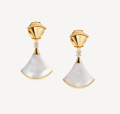 [Royal Top]DREAM MOP 1 DIAMOND EARRINGS
