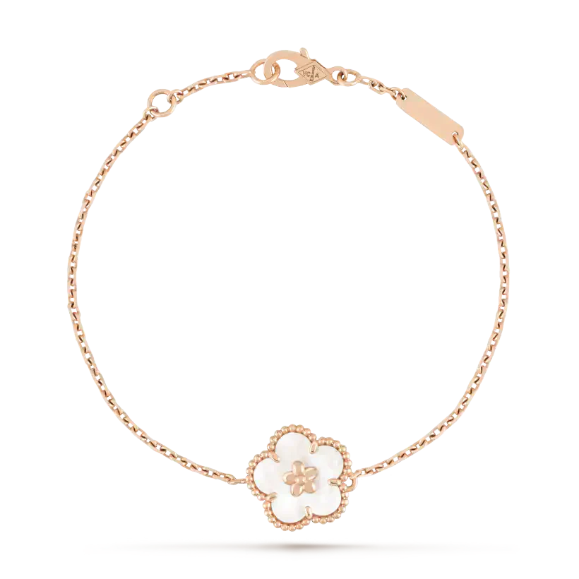 [Royal Top]LUCKY WHITE MOP PLUM BLOSSOM  BRACELET