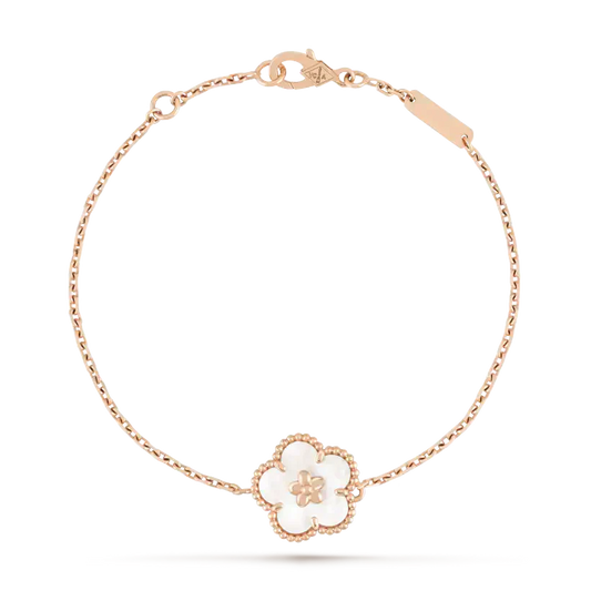 [Royal Top]LUCKY WHITE MOP PLUM BLOSSOM  BRACELET