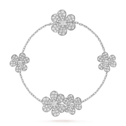[Royal Top]FRIVOLE SILVER 5 FLOWERS BRACELET