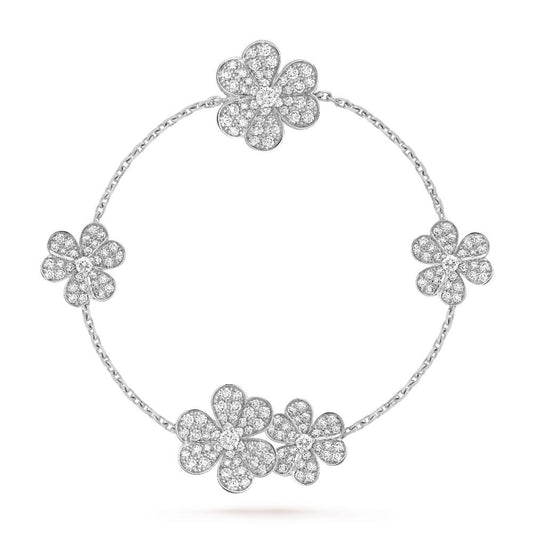 [Royal Top]FRIVOLE SILVER 5 FLOWERS BRACELET