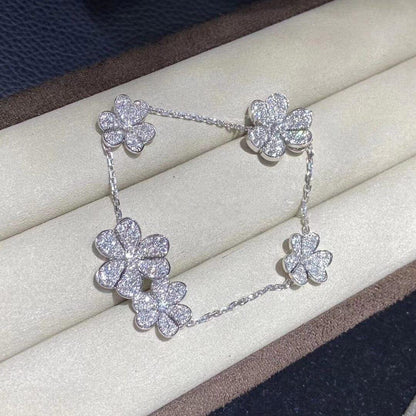 [Royal Top]FRIVOLE SILVER 5 FLOWERS BRACELET
