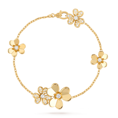 [Royal Top]FRIVOLE GOLD 5 FLOWERS BRACELET