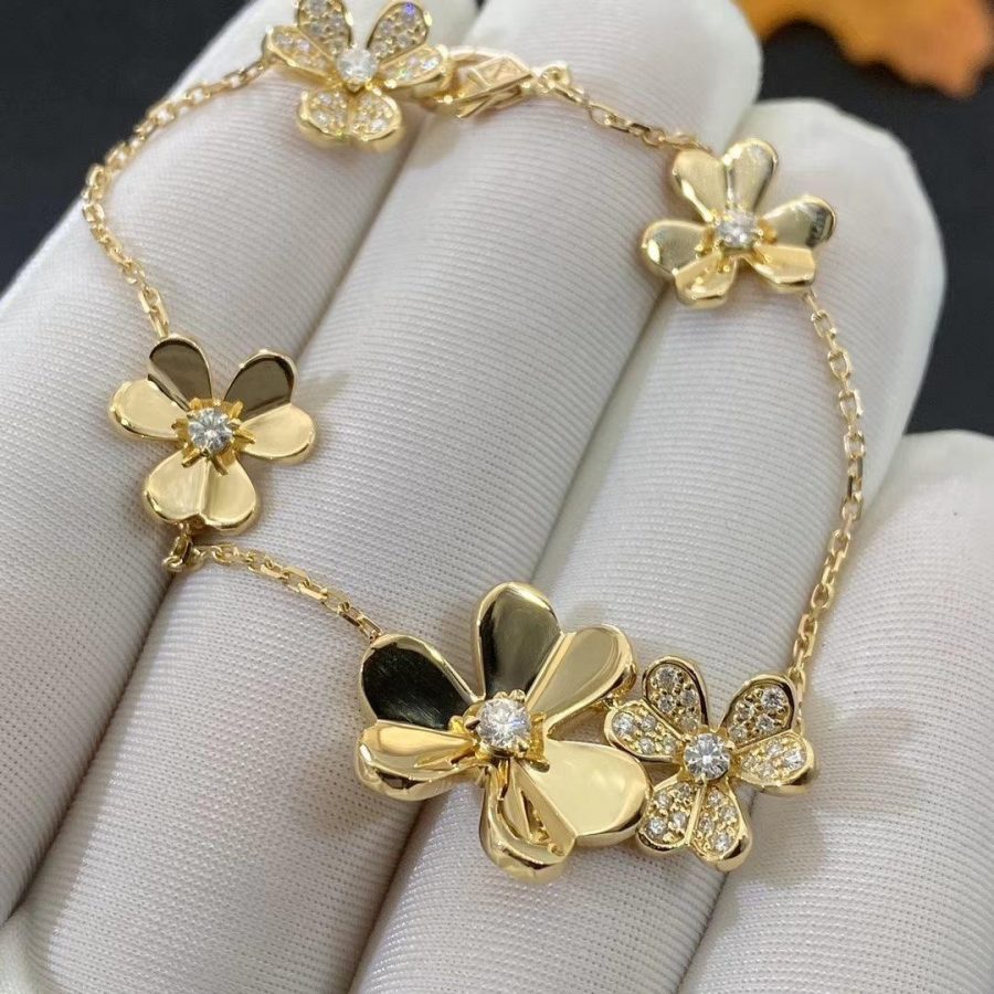 [Royal Top]FRIVOLE GOLD 5 FLOWERS BRACELET