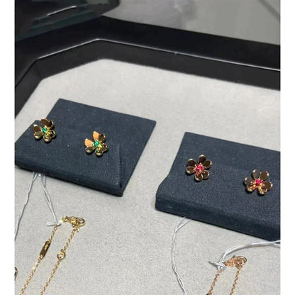 [Royal Top]FRIVOLE  FLOWER PINK EARRINGS