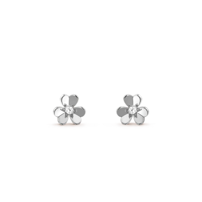 [Royal Top]FRIVOLE MINI SILVER FLOWER EARRINGS