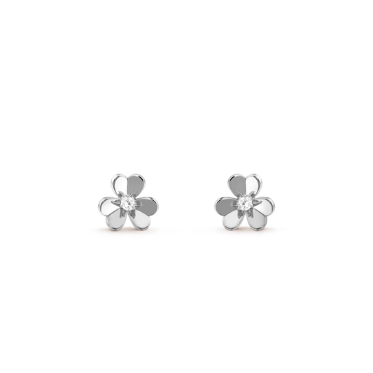 [Royal Top]FRIVOLE MINI SILVER FLOWER EARRINGS