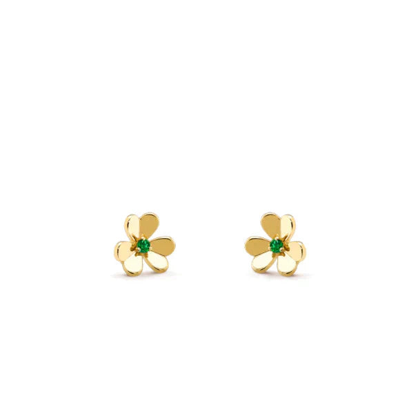 [Royal Top]FRIVOLE  FLOWER MALACHITE EARRINGS