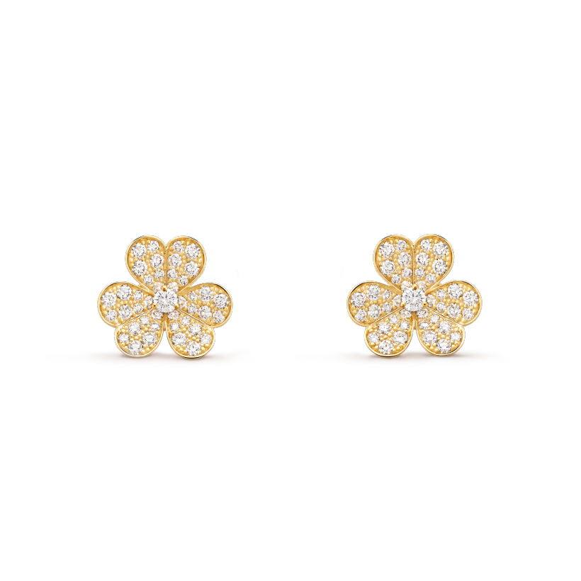 [Royal Top]FRIVOLE GOLD FLOWER DIAMOND EARRINGS