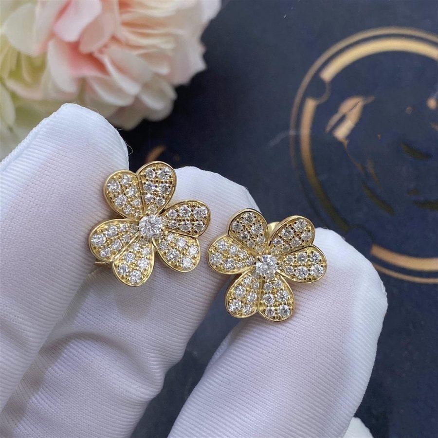 [Royal Top]FRIVOLE GOLD FLOWER DIAMOND EARRINGS