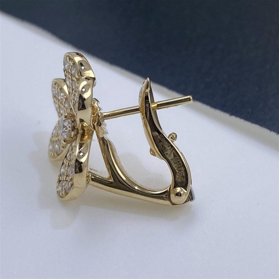 [Royal Top]FRIVOLE GOLD FLOWER DIAMOND EARRINGS
