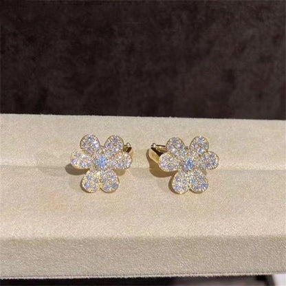 [Royal Top]FRIVOLE GOLD FLOWER DIAMOND EARRINGS